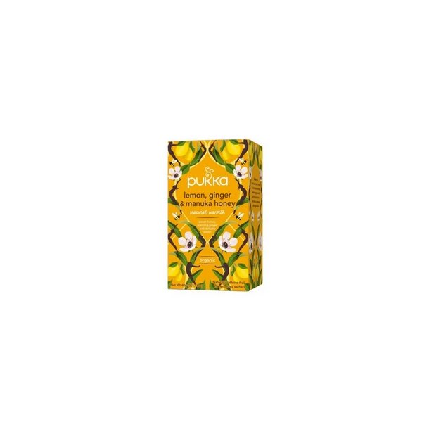 Pukka Lemon, Ginger &amp; Manuka Honey te - 20 breve