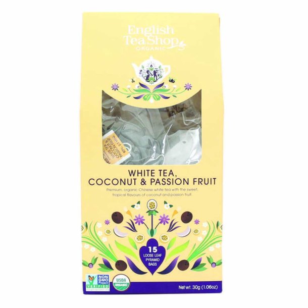 English Tea Shop Coconut & Passion Fruit �kologisk - 15 breve