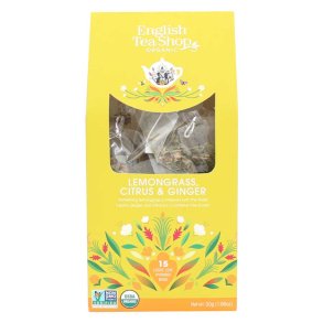 English Tea Shop Lemongrass, Citrus & Ginger �kologisk - 15 breve