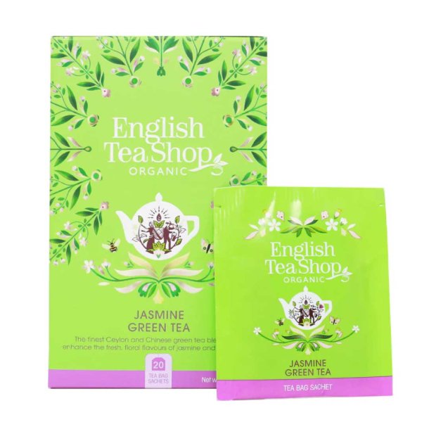 English Tea Shop Jasmin Green  �kologisk - 20 breve
