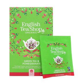 English Tea Shop Green Tea & Pomegranate �kologisk - 20 breve
