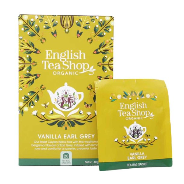 English Tea Shop Vanilla Earl Grey �kologisk - 20 breve