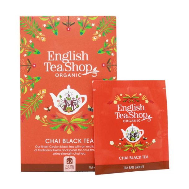 English Tea Shop Chai Black �kologisk - 20 breve
