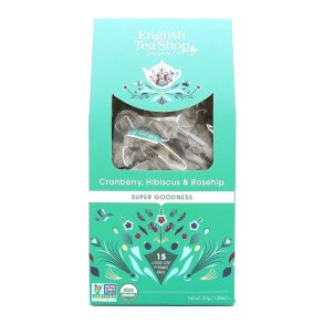 English Tea Shop Cranberry, Hibiscus & Rosehip �kologisk - 15 breve