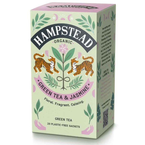 Hampstead Green Tea &amp; Jasmine �kologisk - 20 breve