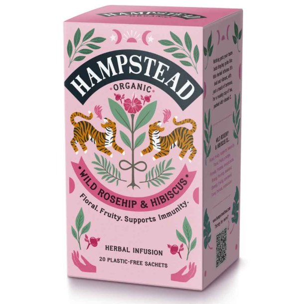 Hampstead Wild Rosehip &amp; Hibiscus �kologisk - 20 breve
