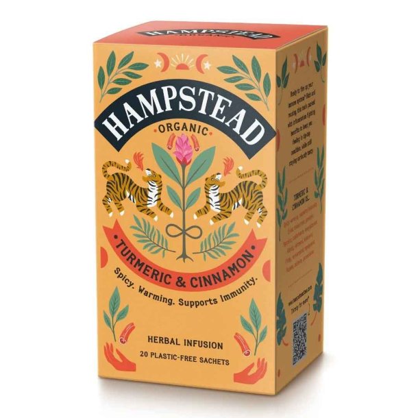 Hampstead Turmeric &amp; Cinnamon �kologisk - 20 breve
