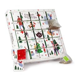 English Tea Shop Julekalender med kolgisk julete med 25 dage - Hvid