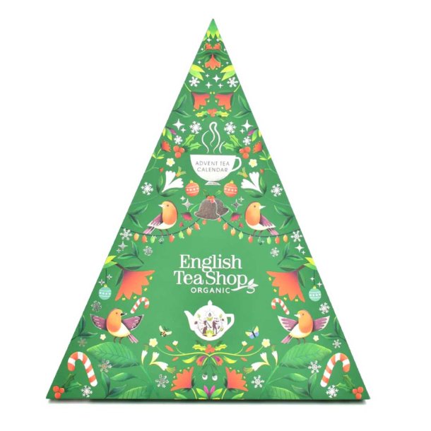 English Tea Shop Gr�n Juletr�s-Julekalender med julete �kologisk - 25 dage