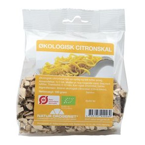 Natur-Drogeriet Skåret citronskal, Økologiske - 100 g.
