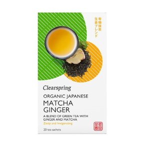 Clearspring Grn te m. Matcha & Ingefr - kologisk - 20 breve