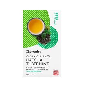 Clearspring Grn te m. Matcha & Mint - kologisk - 20 breve