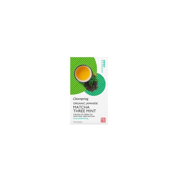 Clearspring Grn te m. Matcha &amp; Mint - kologisk - 20 breve