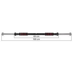 Pull-Up Bar til dr med hndpolstring - 63-100 cm.