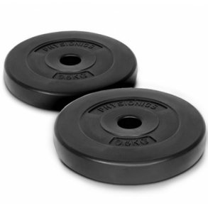 Physionics V�gtskiver 0,5 kg. - 2 stk.