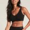 Boody Eco Wear padded shaper crop bra i kologisk bambus - Sort