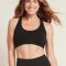 Boody Eco Wear Racerback Sports Bra i kologisk bambus - Sort