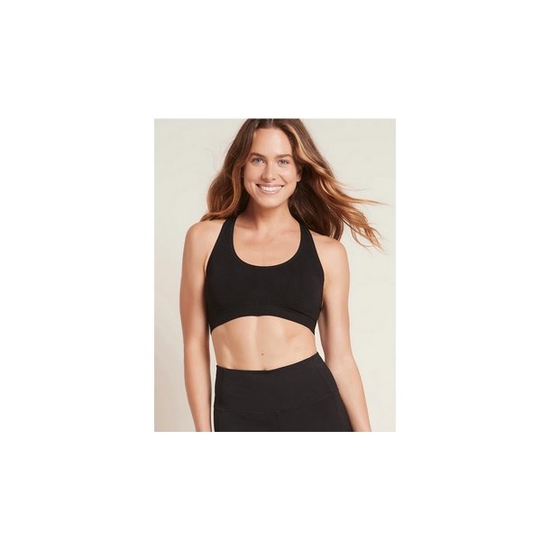 Boody Eco Wear Racerback Sports Bra i kologisk bambus - Sort