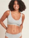 Boody Eco Wear Shaper Crop Bra i kologisk bambus - Grey/lysegr