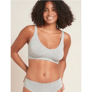 Boody Eco Wear Shaper Crop Bra i økologisk bambus - Grey/lysegrå