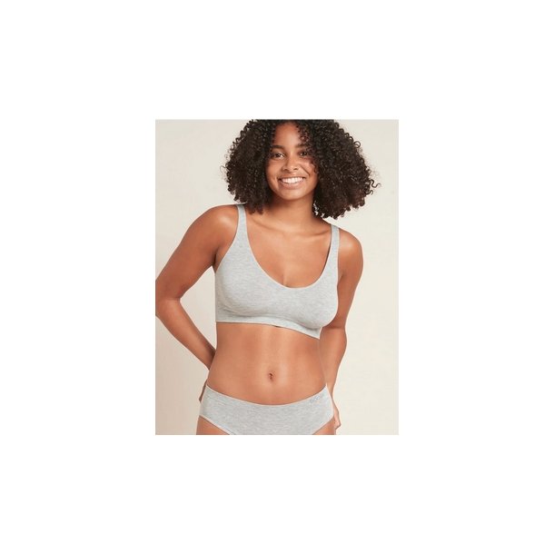 Boody Eco Wear Shaper Crop Bra i kologisk bambus - Grey/lysegr