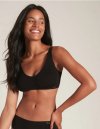 Boody Eco Wear Shaper Crop Bra i kologisk bambus - Sort 	