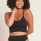 Boody Eco Wear BH smfri rib i kologisk bambus - sort 
