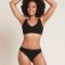 Boody Eco Wear Classic Bikini i kologisk bambus - Sort