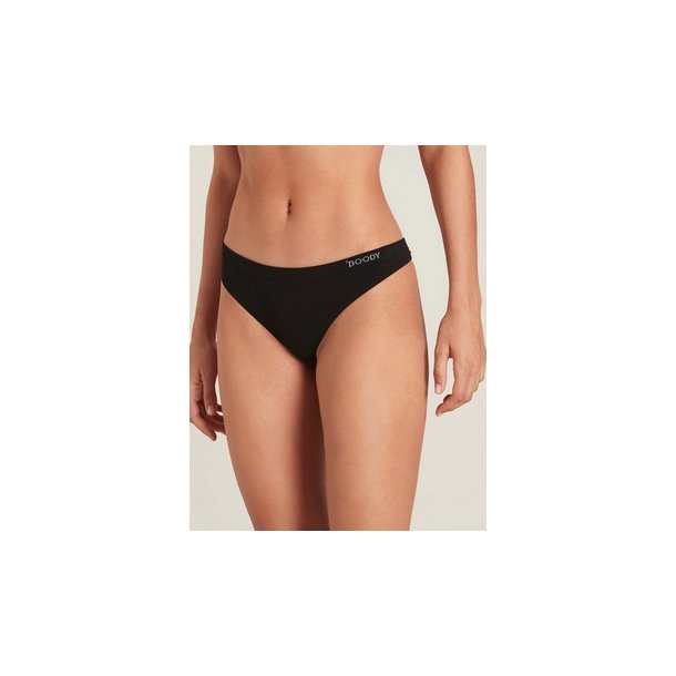 Boody Eco Wear Trusser G-streng i kologisk bambus - Sort