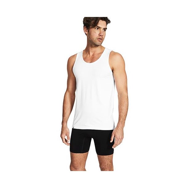 Boody Eco Wear mens tank top i kologisk bambus - hvid