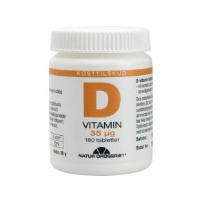 Natur-Drogeriet D3-Vitamin 35 g. - 180 tabletter