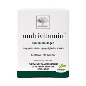 New Nordic Multivitamin, Folkepillen - 120 tabletter