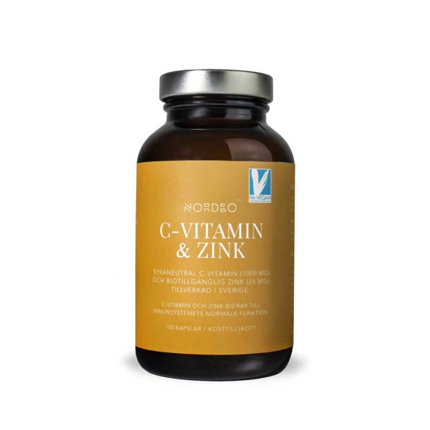 Nordbo C-Vitamin og Zink - 100 kapsler