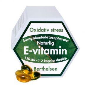 Berthelsen E-Vitamin 30mg - 150 kapsler