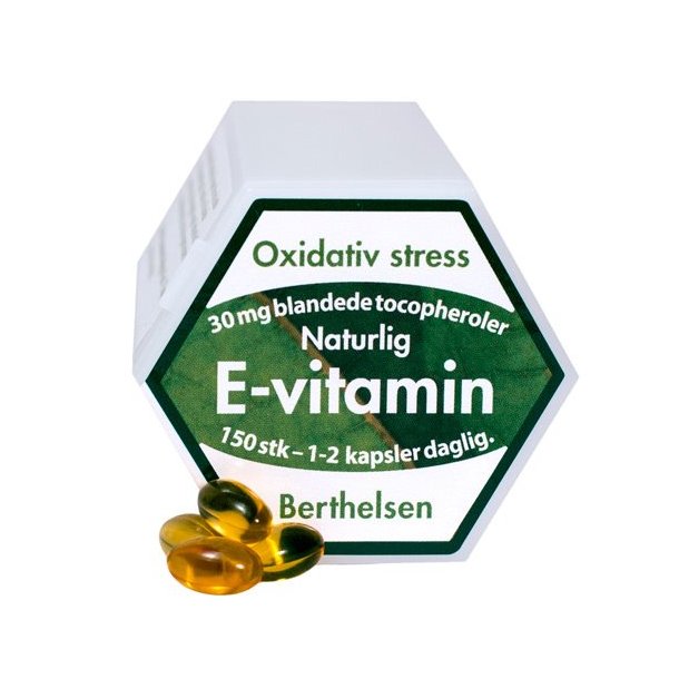 Berthelsen E-Vitamin 30mg - 150 kapsler