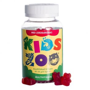 Kids Zoo Multivitamin m. jordbrsmag - 60 stk. Bedst fr 11/24