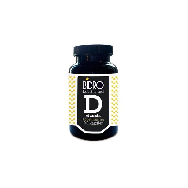 Bidro D-Vitamin 38g med appelsinsmag - 90 kapsler