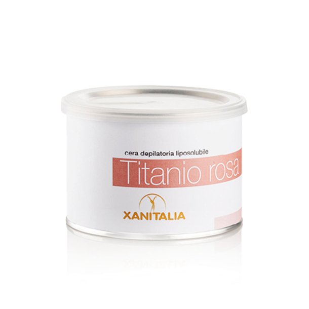 Xanitalia Naturlig Varmvoks Titanium Rose - Bruges med strips - 400 ml.
