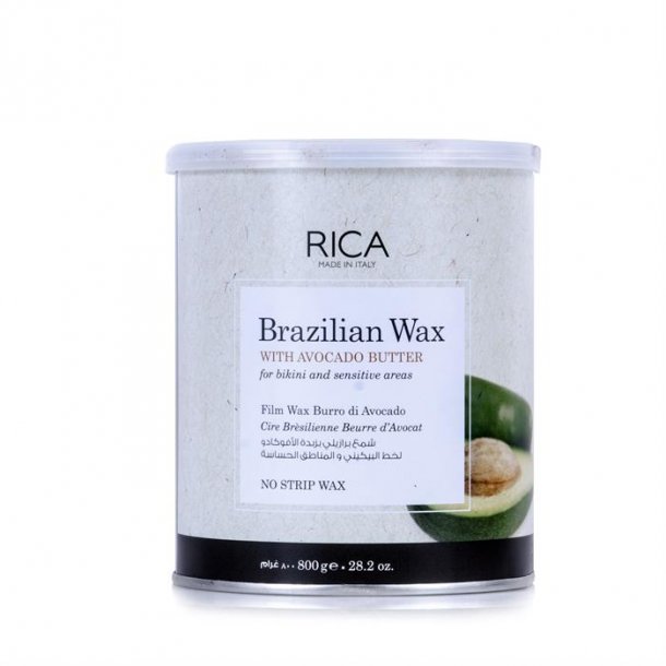 RICA Brasiliansk varmvoks med Avocadosmr - Til intim og armhuler - 800 ml.