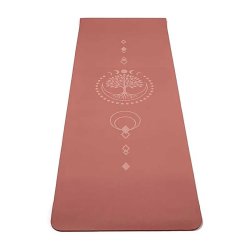 Yogi &amp; Yogini Yogam�tte af Naturgummi Tree of life - 183 x 61 x 0,5 cm.