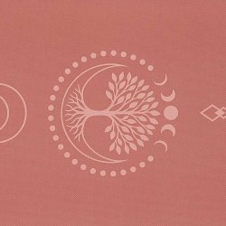 Yogi &amp; Yogini Yogam�tte af Naturgummi Tree of life - 183 x 61 x 0,5 cm.