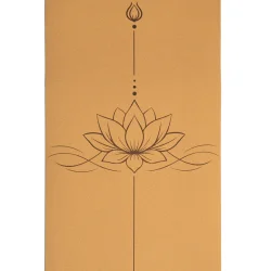 Yogi &amp; Yogini Yogam�tte TPE og Kork, Lotus - 61 x 183 x 0,5 cm.