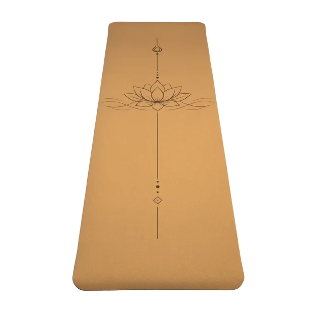 Yogi & Yogini Yogam�tte TPE og Kork, Lotus - 61 x 183 x 0,5 cm.