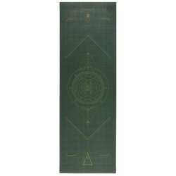 Leela Collection Yantralign-Yogamtte - Mrkegrn - 183x60 cm. x 4 mm.