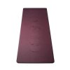 Yogi & Yogini Yogamtte af Naturgummi med Mnens Faser, Blomme - 183 x 61 x 0,3 cm.