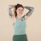 Niyama Cropped tank top, racerback - Forrs grn