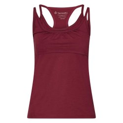 Yamadhi Racerback Yogatop med spaghettistropper - Vinr�d