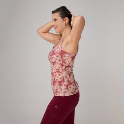 Yamadhi Racerback Yogatop med spaghettistropper - Vinrd Batik