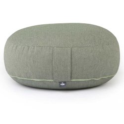 Rondo meditationspude Classic Dobby med speltskaller - Ekstra Flad - 18,5 x 38,5 cm.