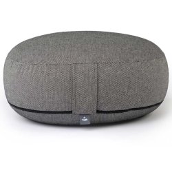 Rondo meditationspude Classic Dobby med speltskaller - Ekstra Flad - 18,5 x 38,5 cm.